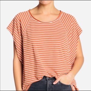 We The Free Halo Orange Stripped Shirt